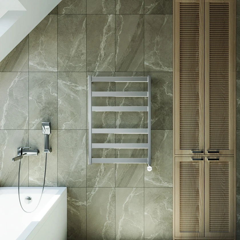 Полотенцесушитель электрический Grota Brezza 630x900 NP EL Хром глянцевый