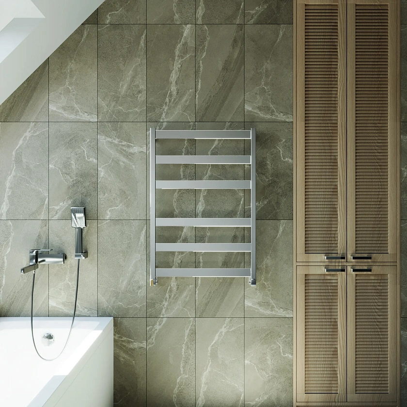 Полотенцесушитель водяной Grota Brezza 630x900 NP Хром глянцевый