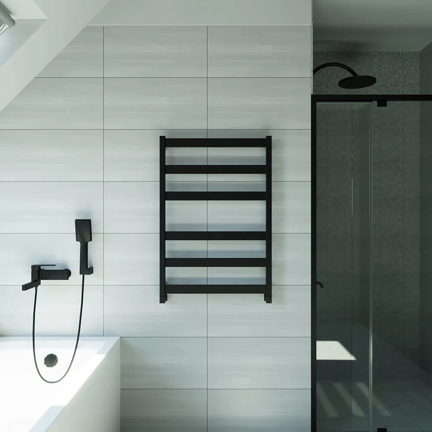 Полотенцесушитель водяной Grota Brezza 630x900 N RAL9005 Черный