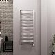 Полотенцесушитель электрический Grota calma 480x1200 NM EL Хром матовый - изображение 4