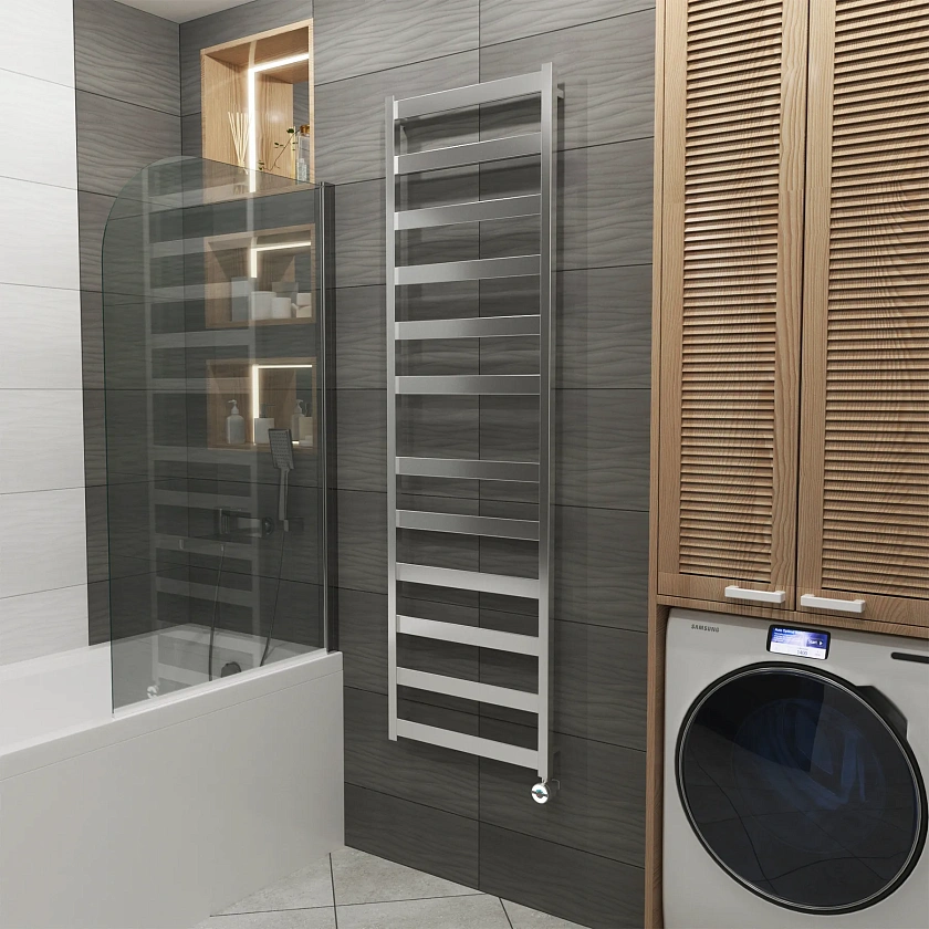 Полотенцесушитель электрический Grota Brezza 530x1800 NM EL Хром матовый