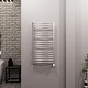 Полотенцесушитель электрический Grota calma 480x900 NM EL Хром матовый - изображение 4