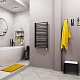 Полотенцесушитель электрический Grota calma 480x900 N RAL9005 EL Черный - изображение 3
