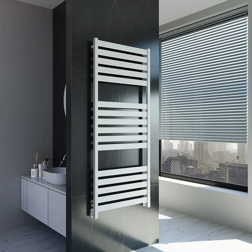 Полотенцесушитель водяной Grota Lux 630x1500 N RAL9016 Белый