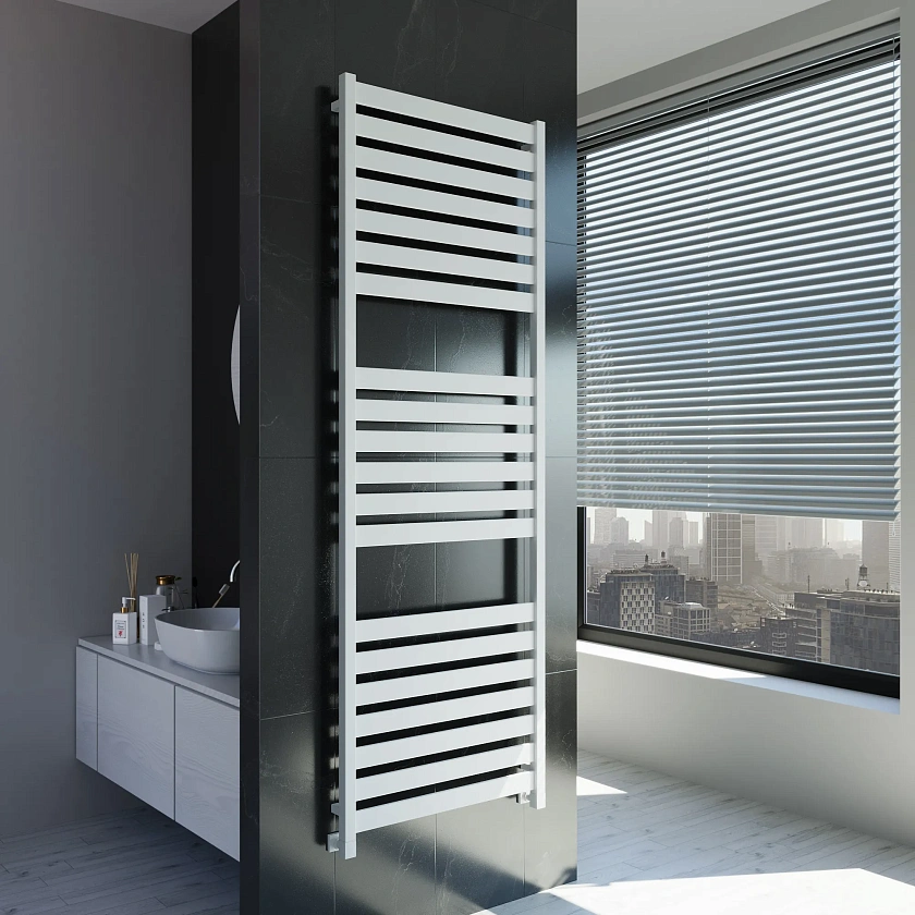 Полотенцесушитель водяной Grota Lux 630x1800 N RAL9016 Белый