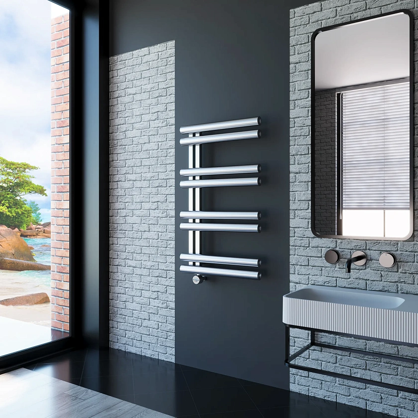 Полотенцесушитель электрический Grota Lato 530x900 NM EL Хром матовый