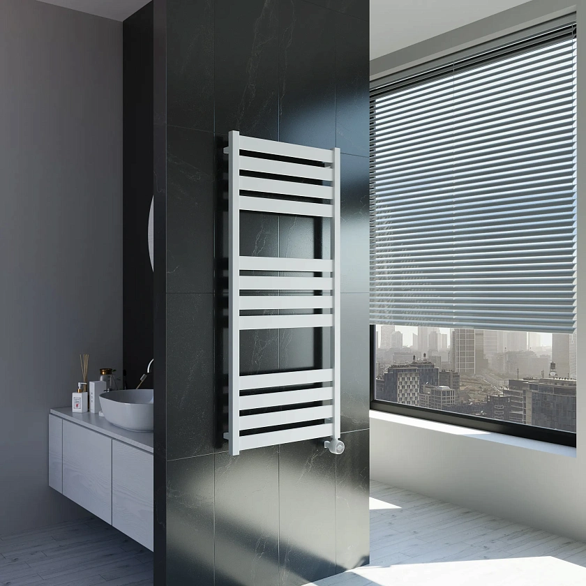 Полотенцесушитель электрический Grota Lux 530x1200 N RAL9016 EL Белый