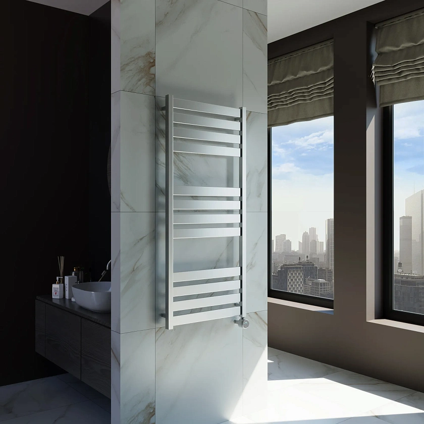 Полотенцесушитель электрический Grota Lux 530x1200 NM EL Хром матовый