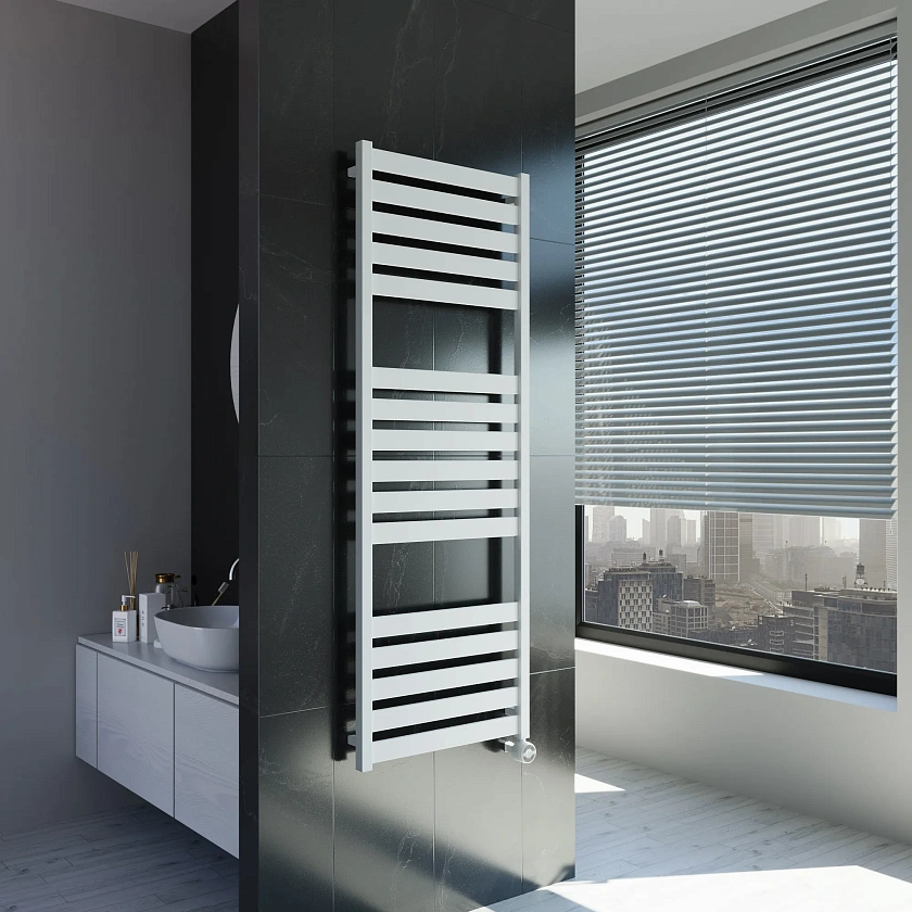 Полотенцесушитель электрический Grota Lux 530x1500 N RAL9016 EL Белый