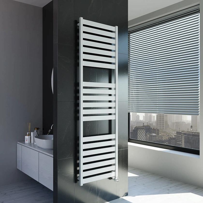 Полотенцесушитель электрический Grota Lux 530x1800 N RAL9016 EL Белый
