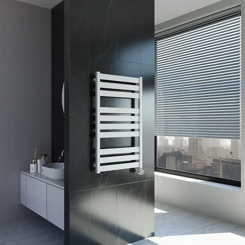 Полотенцесушитель электрический Grota Lux 530x900 N RAL9016 EL Белый