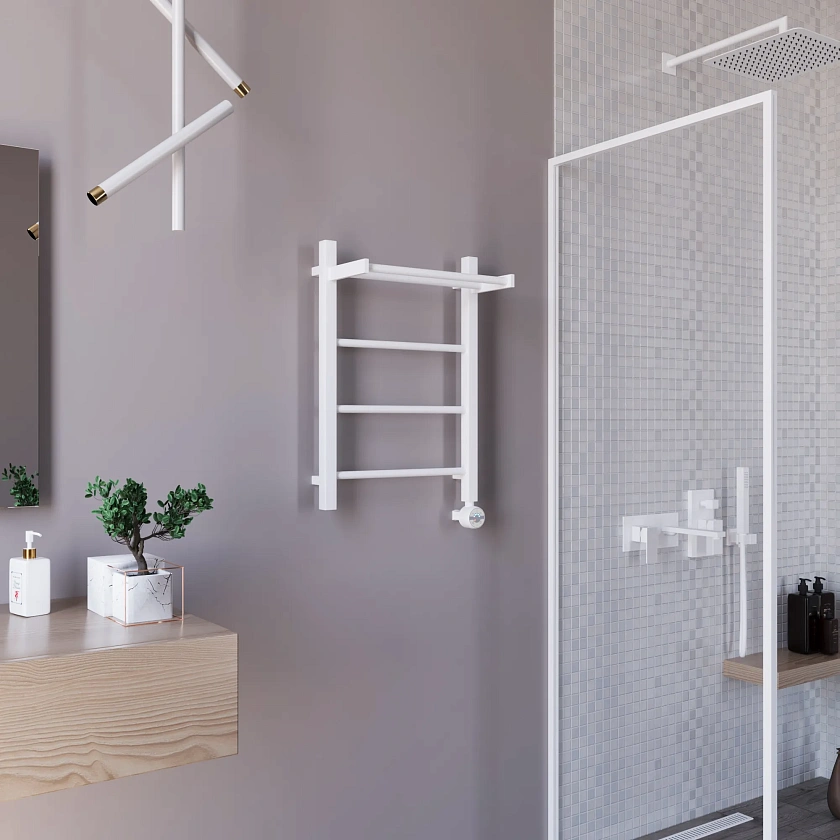 Полотенцесушитель электрический Grota Simple P 430x600 N RAL 9016 EL Белый