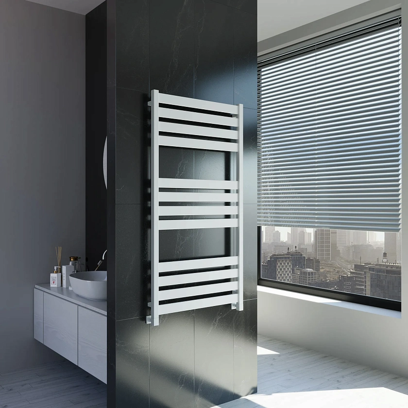 Полотенцесушитель водяной Grota Lux 630x1200 N RAL9016 Белый