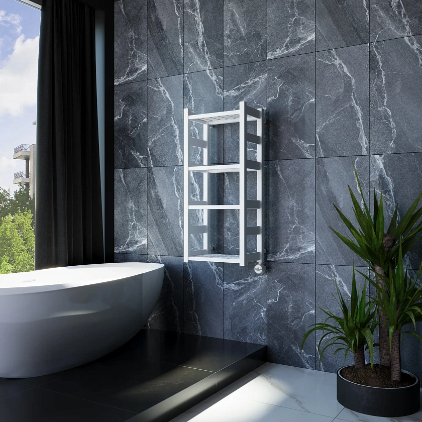 Полотенцесушитель электрический Grota Largo 400x900 N RAL9016 EL Белый