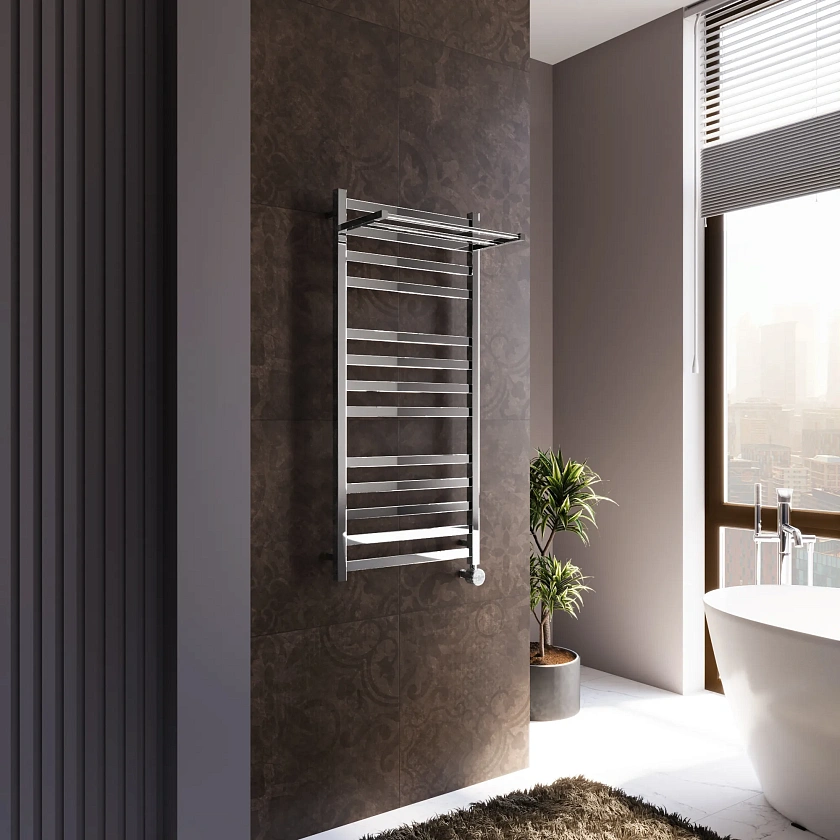 Полотенцесушитель электрический Grota comfort 530х1125 NP EL Хром глянцевый