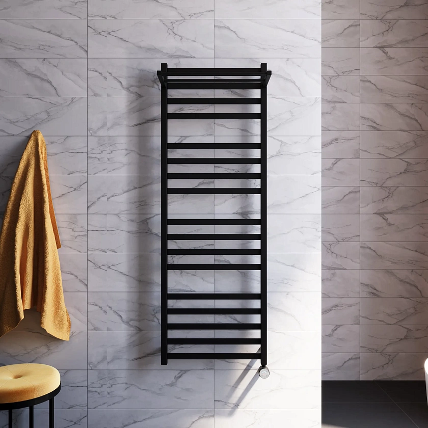 Полотенцесушитель электрический Grota comfort 530х1500 N RAL9005 EL Черный
