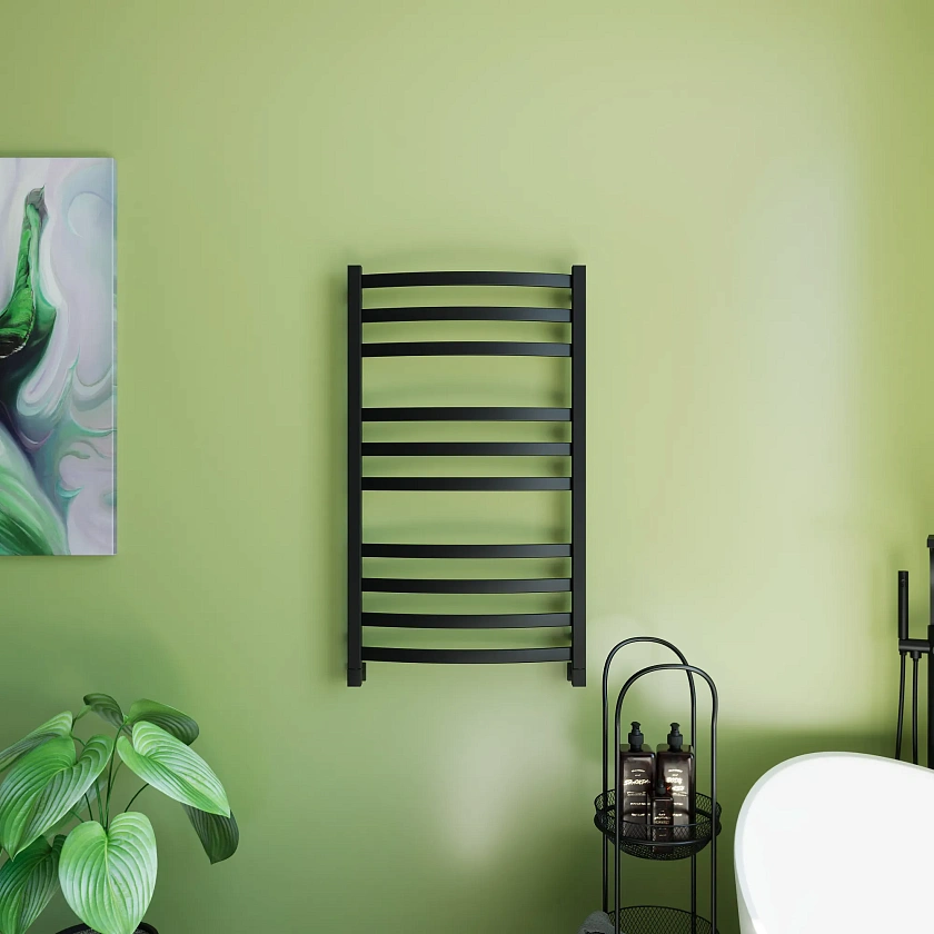 Полотенцесушитель водяной Grota Novita 530x900 N RAL9005 Черный