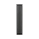 Полотенцесушитель водяной Grota Quill 350x1800 N RAL9005 Черный - изображение 1