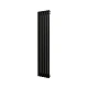 Полотенцесушитель водяной Grota Quill 350x1800 N RAL9005 Черный - изображение 2