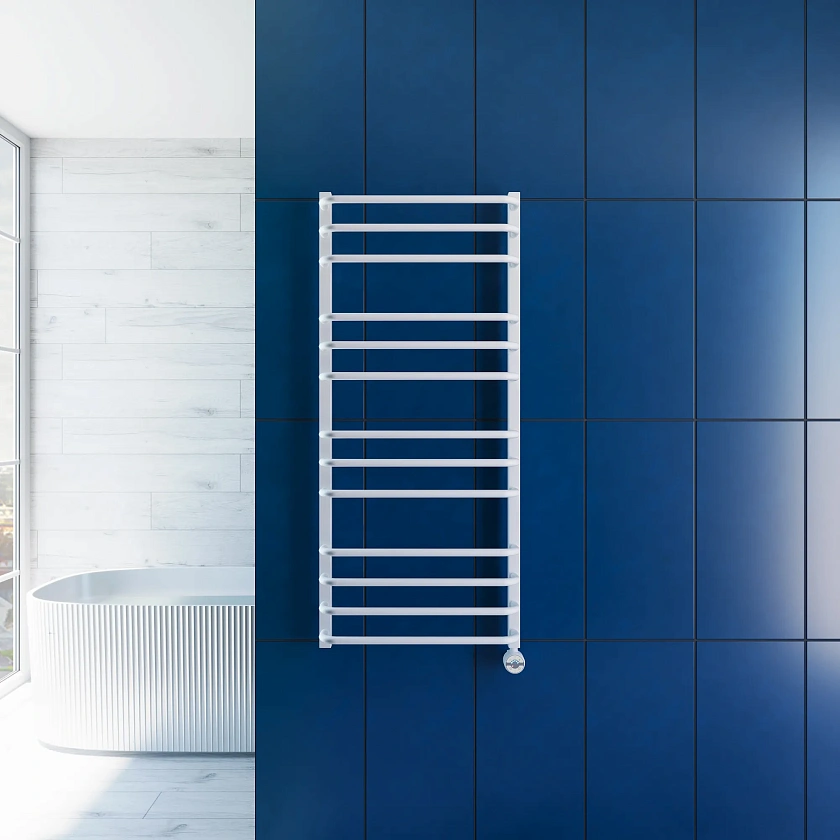 Полотенцесушитель электрический Grota EcoForte 530x1200 N RAL9016 EL Белый
