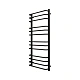 Полотенцесушитель электрический Grota EcoForte 530x1200 N RAL9005 EL Черный - изображение 2