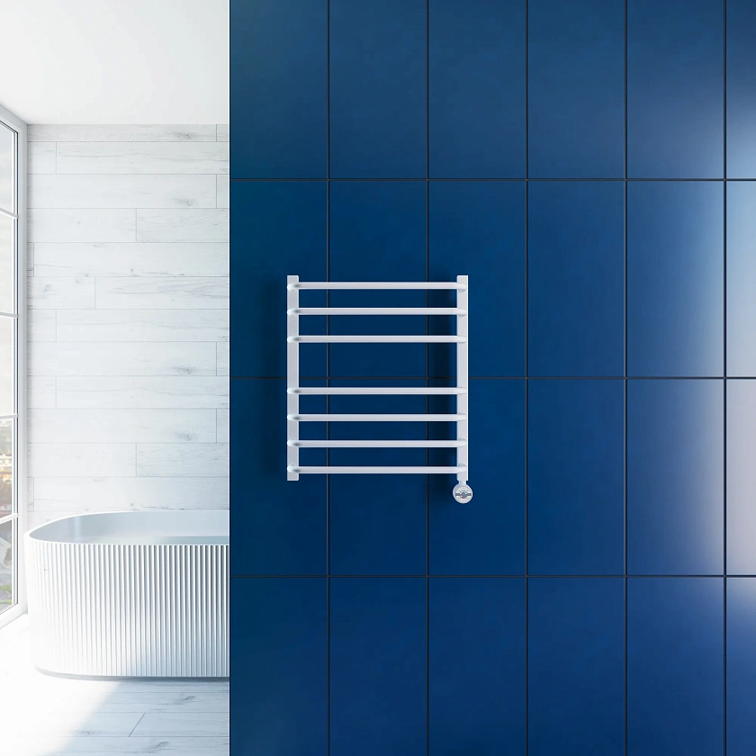 Полотенцесушитель электрический Grota EcoForte 530x600 N RAL9016 EL Белый