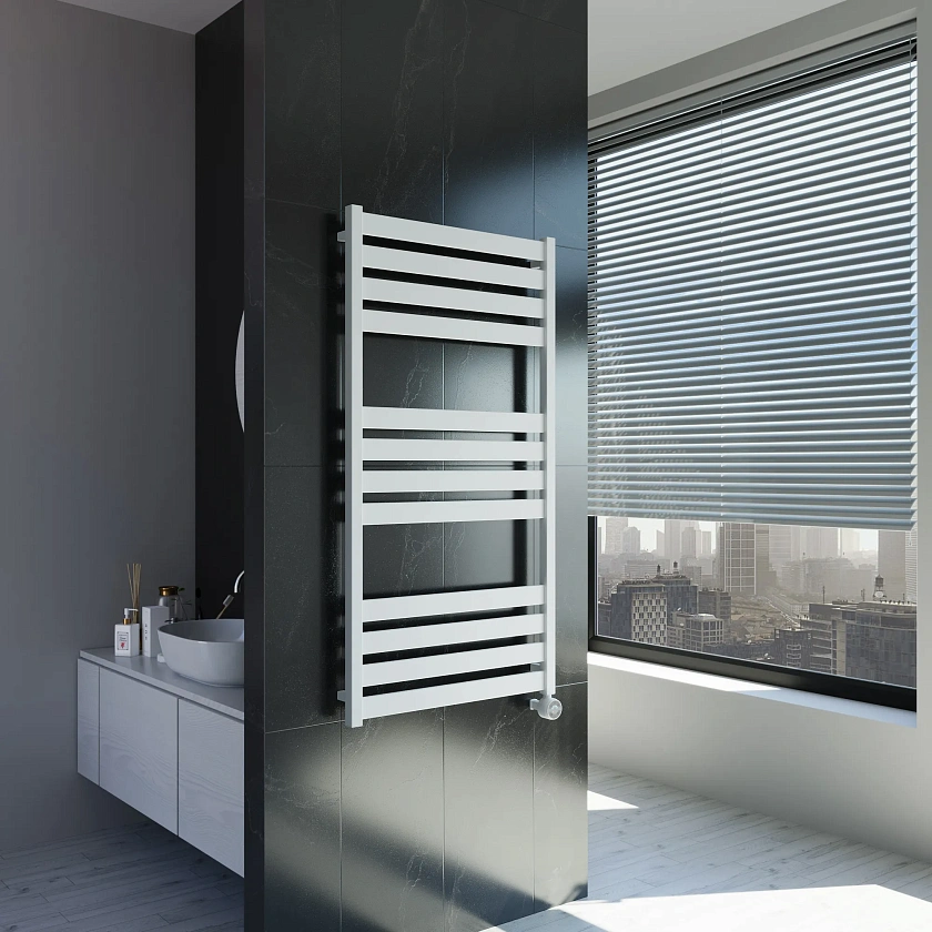 Полотенцесушитель электрический Grota Lux 630x1200 N RAL9016 EL Белый
