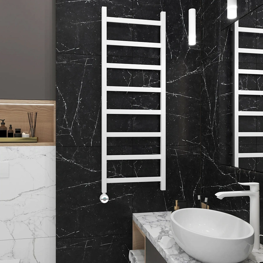 Полотенцесушитель электрический Grota Soffi 430x1200 NEL RAL9016 Белый