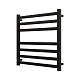 Полотенцесушитель электрический Grota Vento 630x600 N RAL9005 EL Черный - изображение 2