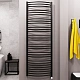 Полотенцесушитель электрический Grota calma 630x1800 N RAL9005 EL Черный - изображение 4
