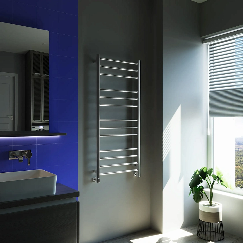 Полотенцесушитель водяной Grota Eco classic 530x1200 NP Хром глянцевый