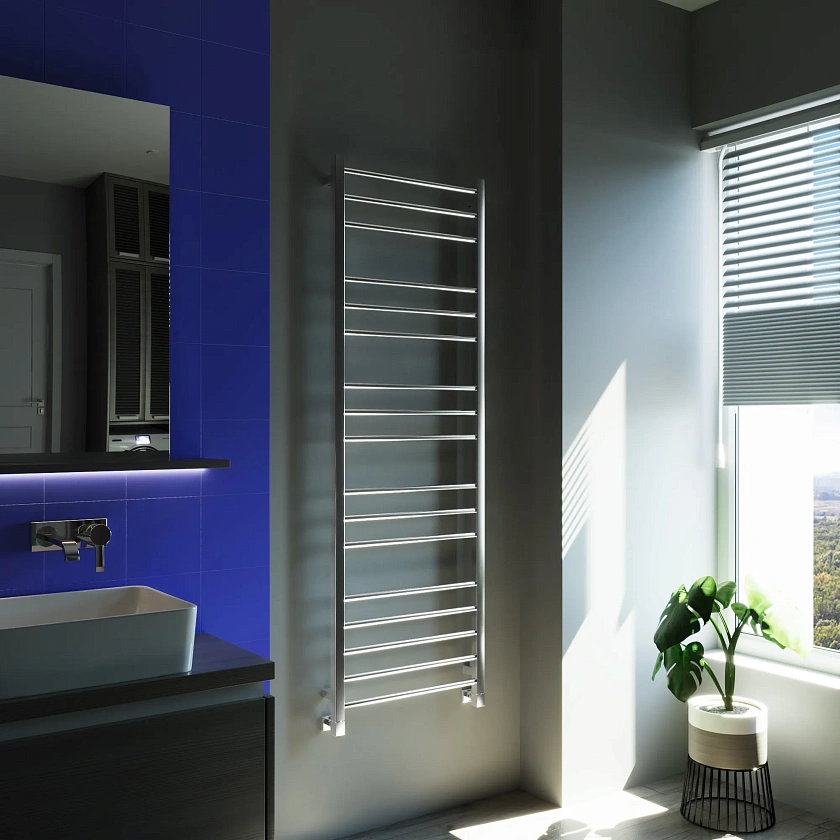 Полотенцесушитель водяной Grota Eco classic 530x1575 NP Хром глянцевый