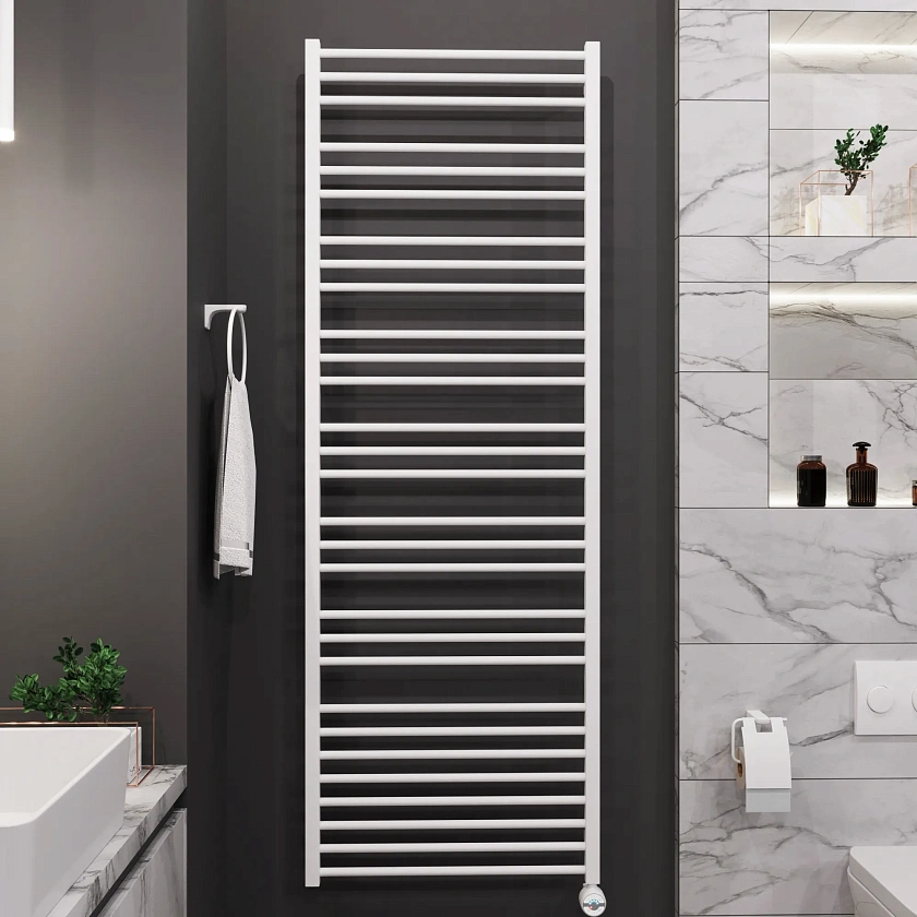 Полотенцесушитель электрический Grota classic 630x1800 N RAL9016 EL Белый