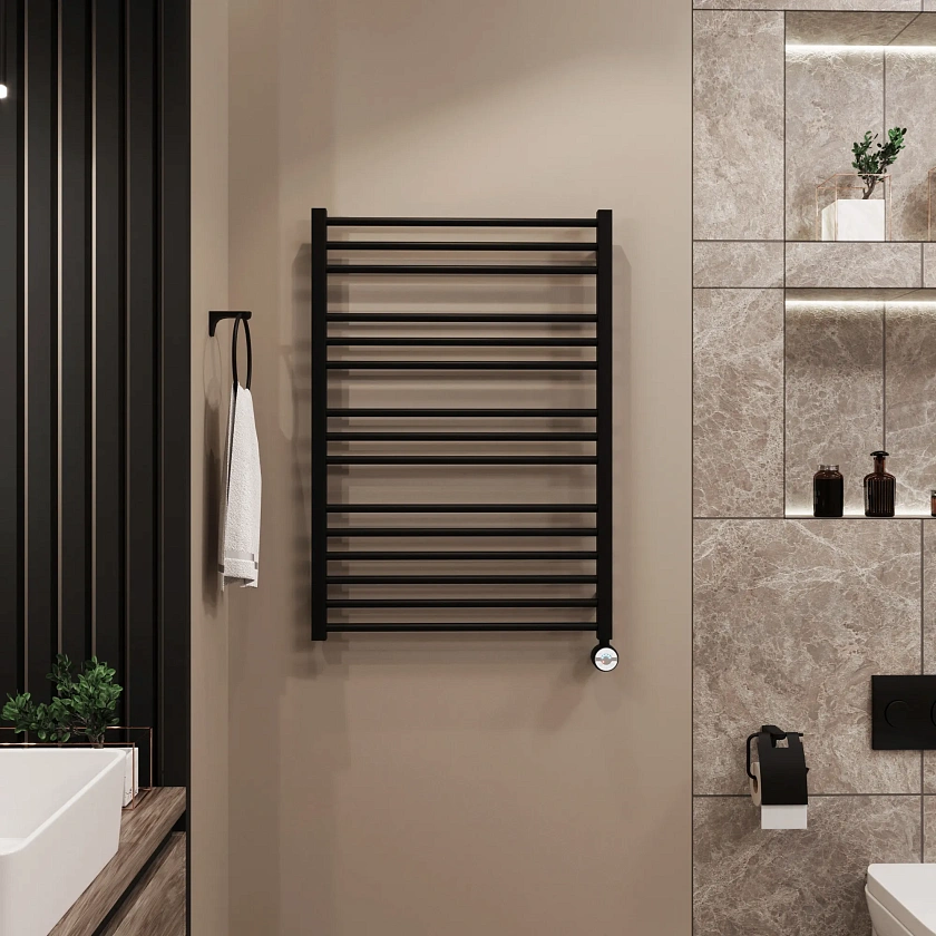 Полотенцесушитель электрический Grota classic 630x900 N RAL9005 EL Черный