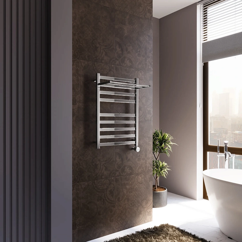 Полотенцесушитель электрический Grota comfort 530x750 NP EL Хром глянцевый
