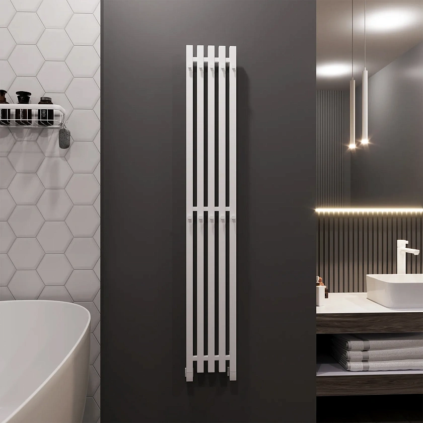 Полотенцесушитель водяной Grota Corsa 230x1500 N RAL9016 Белый