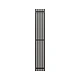 Полотенцесушитель водяной Grota Corsa 230x1500 N RAL9005 Черный - изображение 1