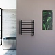 Полотенцесушитель электрический Grota EcoForte 530x600 N RAL9005 EL Черный - изображение 4