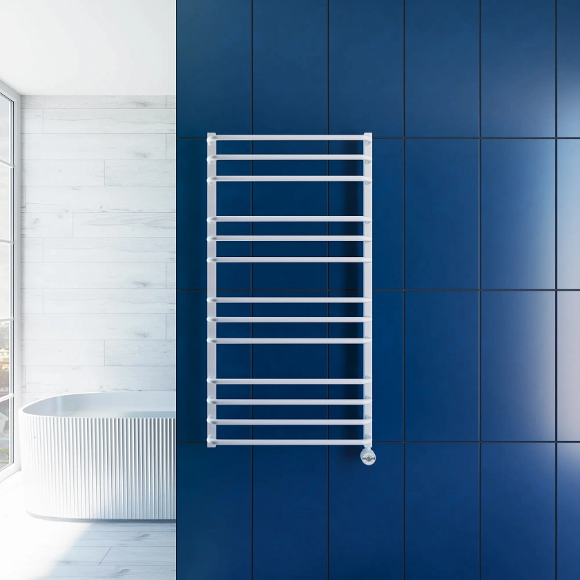 Полотенцесушитель электрический Grota EcoForte 630x1200 N RAL9016 EL Белый