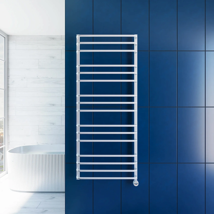 Полотенцесушитель электрический Grota EcoForte 630x1500 N RAL9016 EL Белый