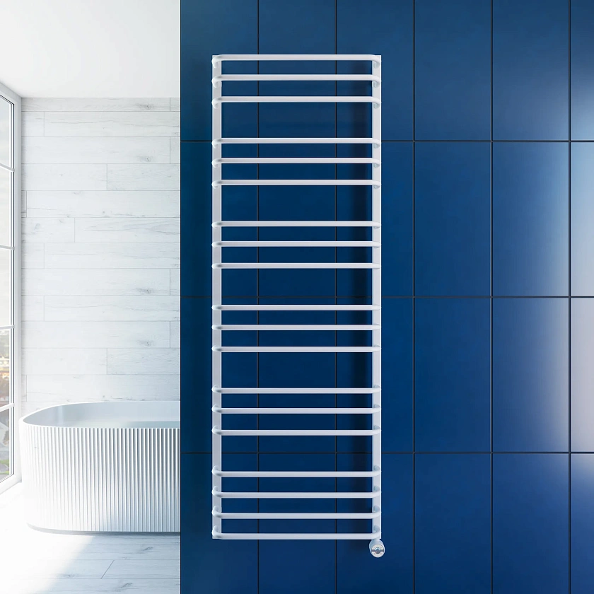 Полотенцесушитель электрический Grota EcoForte 630x1800 N RAL9016 EL Белый