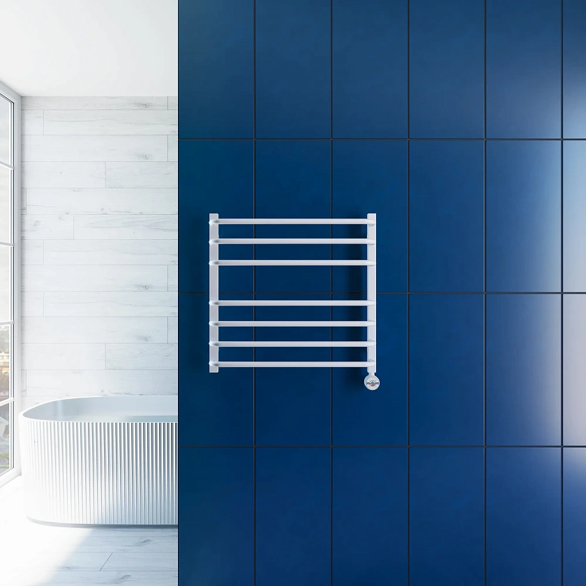 Полотенцесушитель электрический Grota EcoForte 630x600 N RAL9016 EL Белый