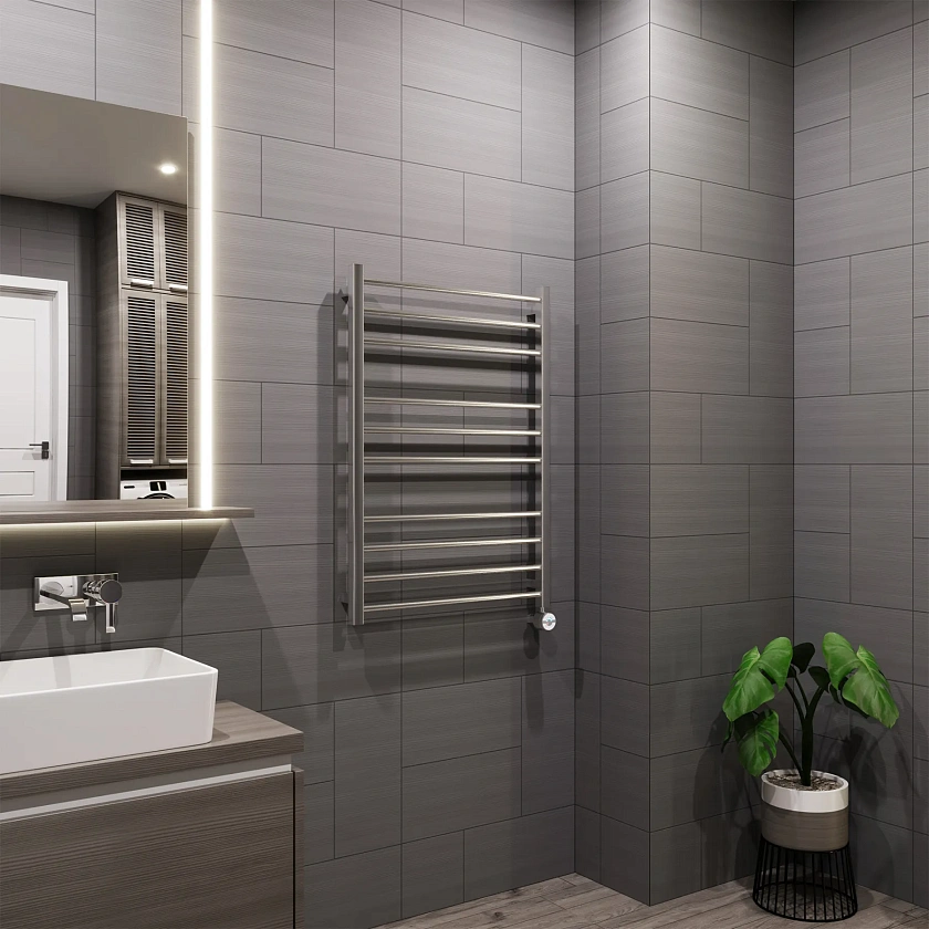Полотенцесушитель электрический Grota eco classic 630x900 NM EL Хром матовый