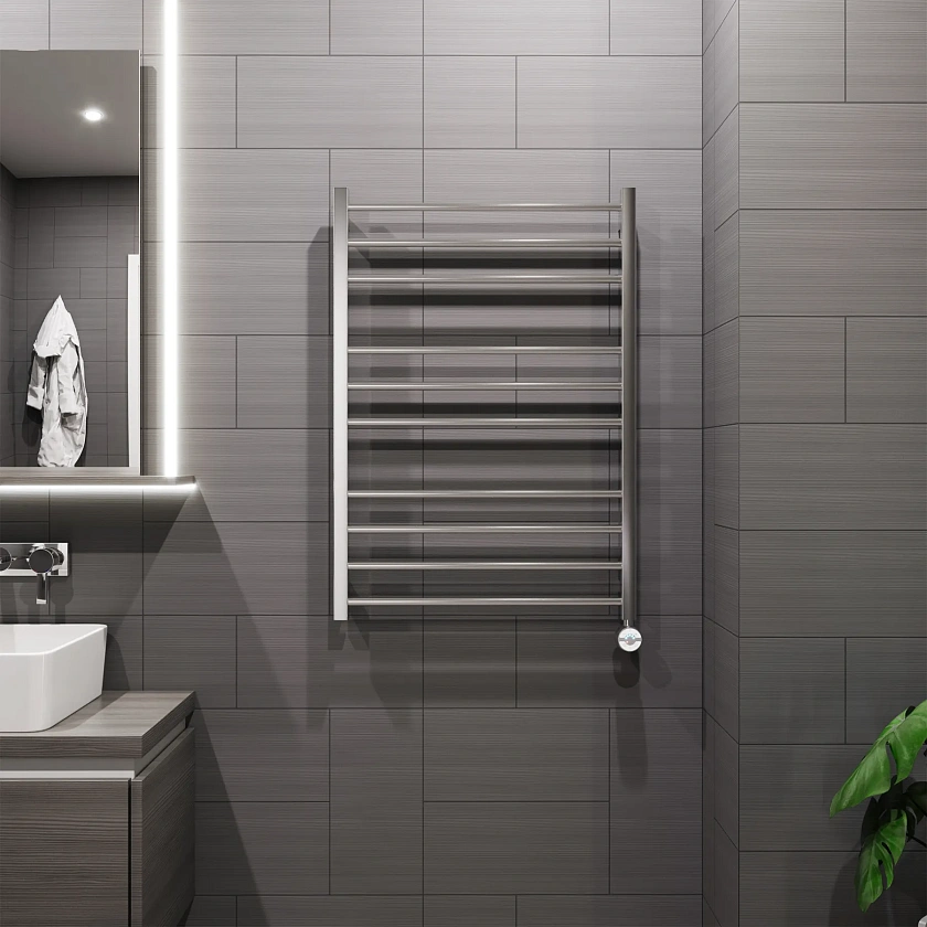 Полотенцесушитель электрический Grota eco classic 630x900 NM EL Хром матовый