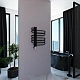 Полотенцесушитель электрический Grota Stelle L 500x600 N RAL9005 EL Черный - изображение 3