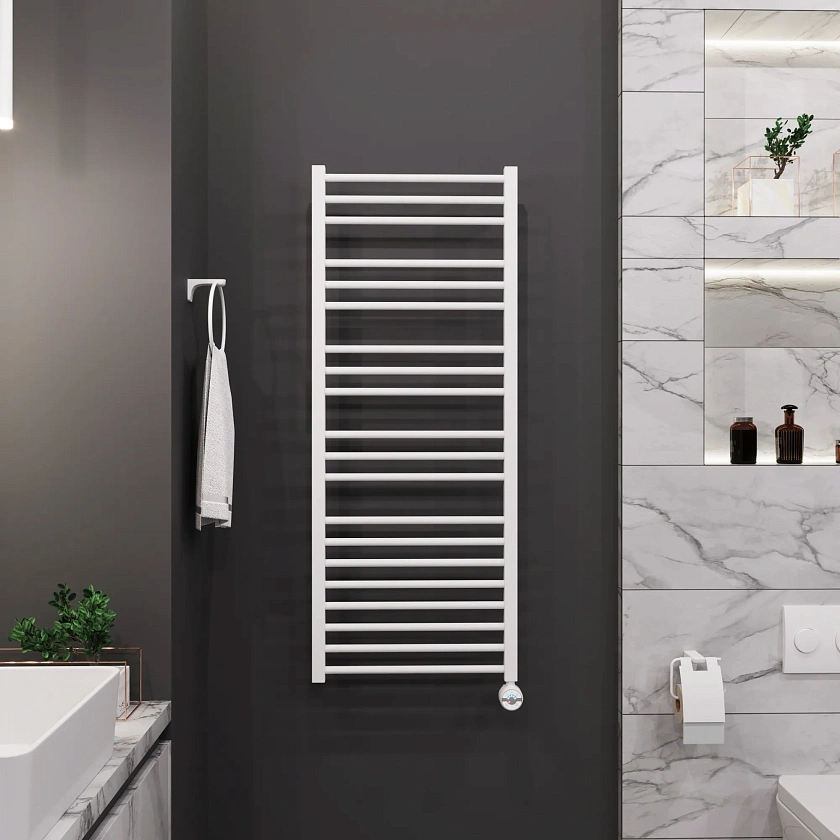 Полотенцесушитель электрический Grota classic 480x1200 N RAL9016 EL Белый