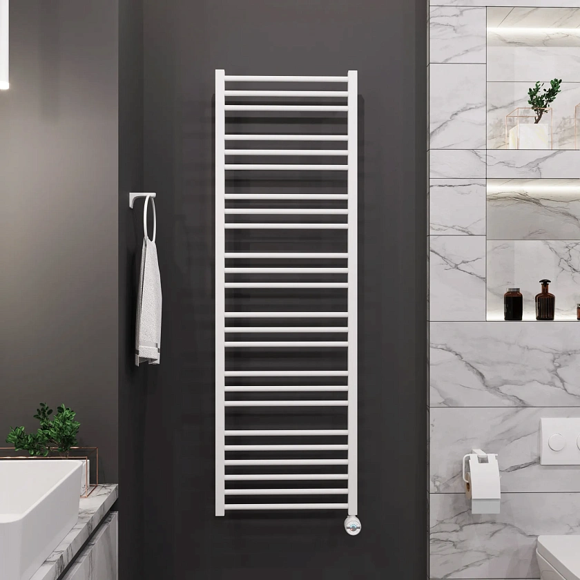 Полотенцесушитель электрический Grota classic 480x1500 N RAL9016 EL Белый