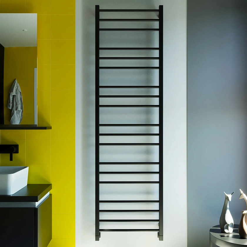 Полотенцесушитель водяной Grota Eco classic 530x1800 N RAL9005 Черный