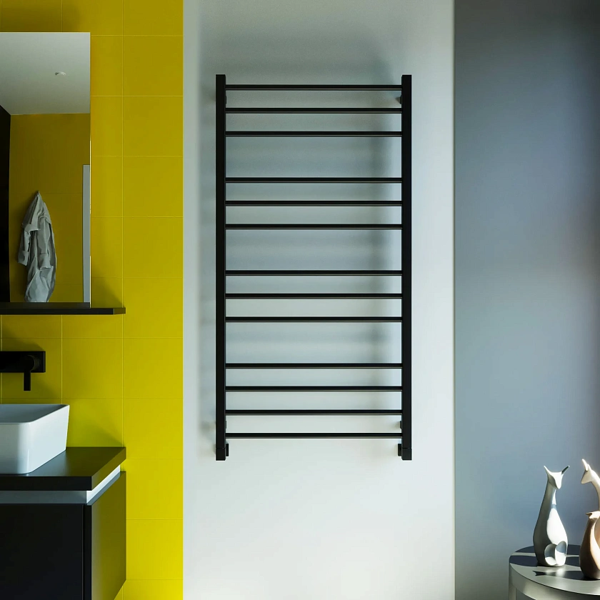 Полотенцесушитель водяной Grota Eco classic 630x1200 N RAL9005 Черный