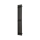Полотенцесушитель электрический Grota Corsa 180x1200 N RAL9005 EL Черный - изображение 2